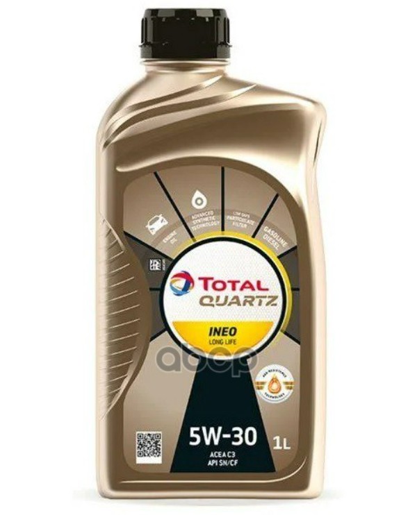 

Моторное масло TOTAL синтетическое Quartz Ineo Long Life 5w30 1л