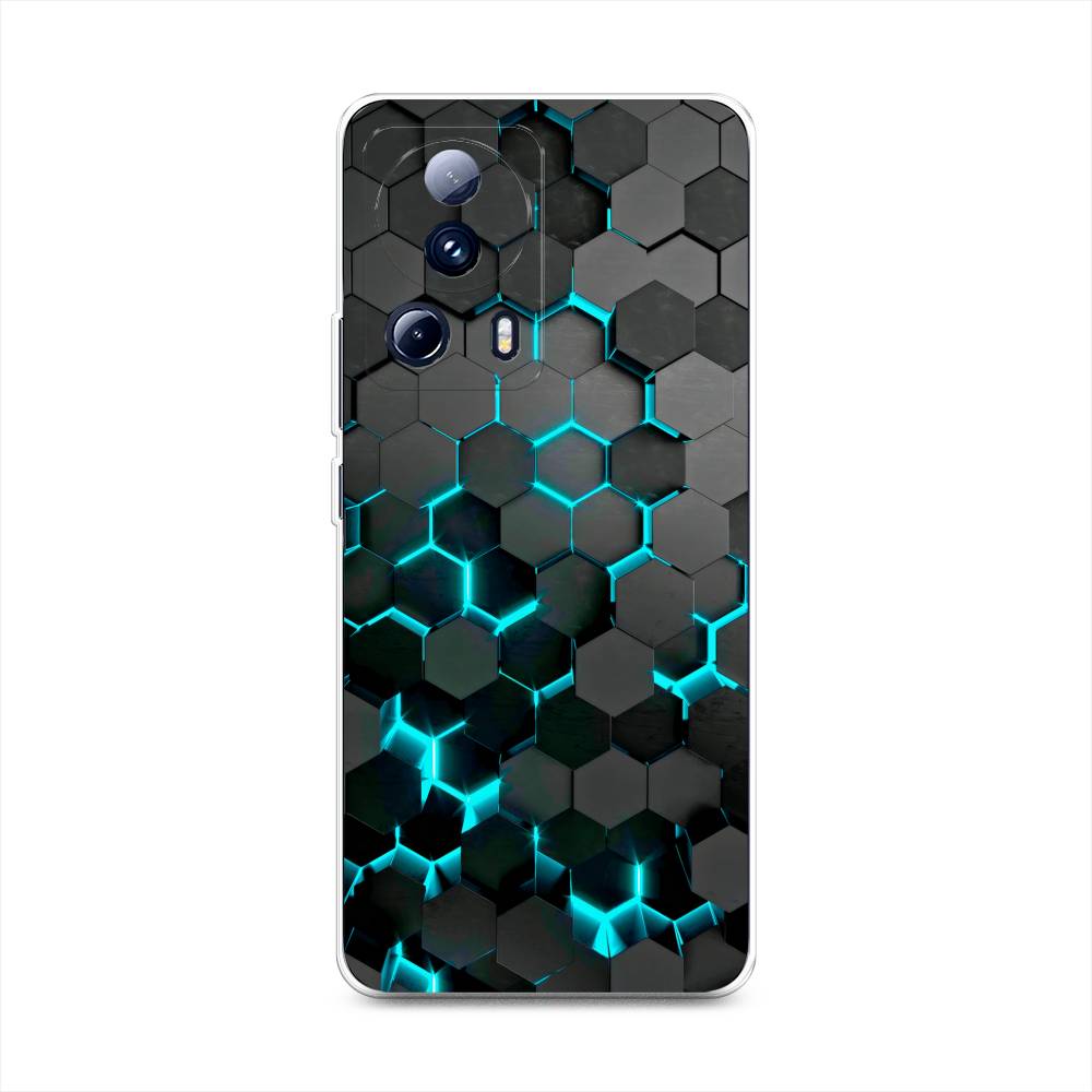 

Силиконовый чехол "Соты бирюзовые" на Xiaomi 13 Lite, Бирюзовый