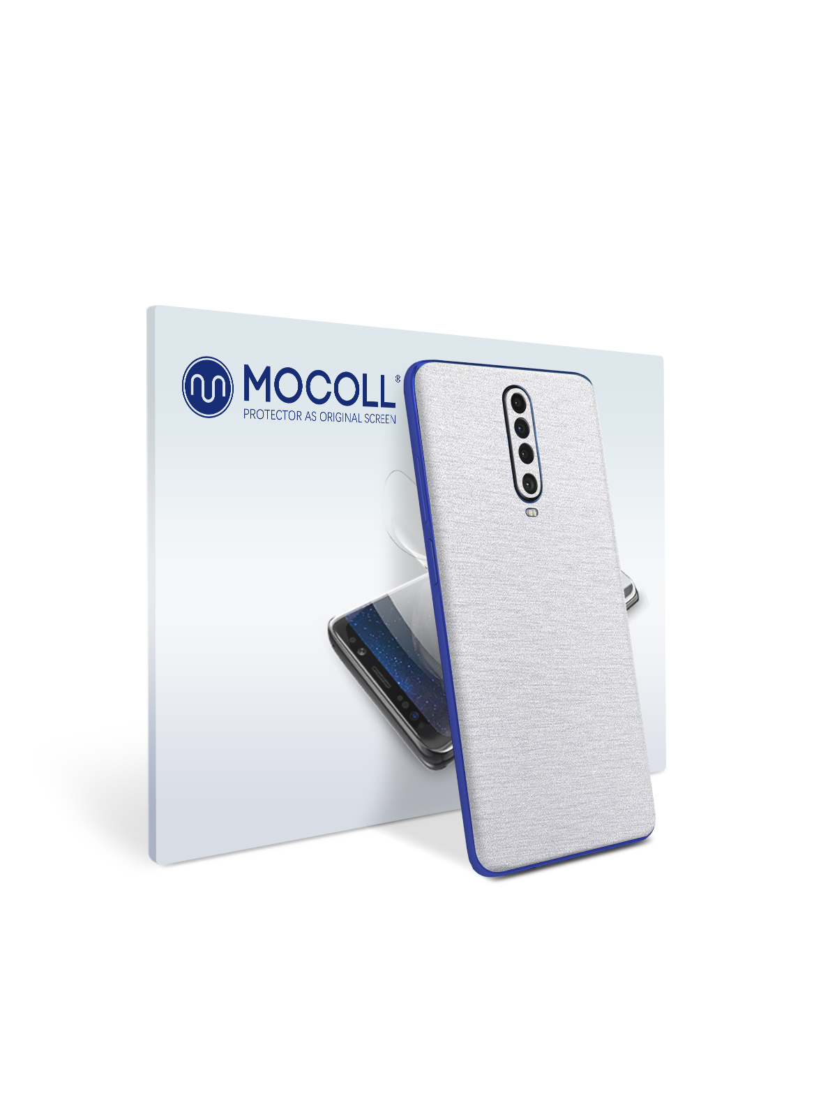 

Пленка защитная MOCOLL для задней панели Xiaomi Poco M2 Металлик Серебристый