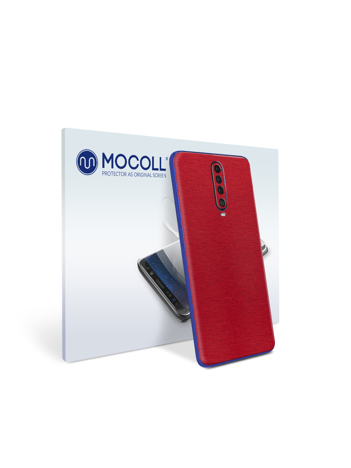 

Пленка защитная MOCOLL для задней панели Xiaomi Poco M2 Металлик Красный