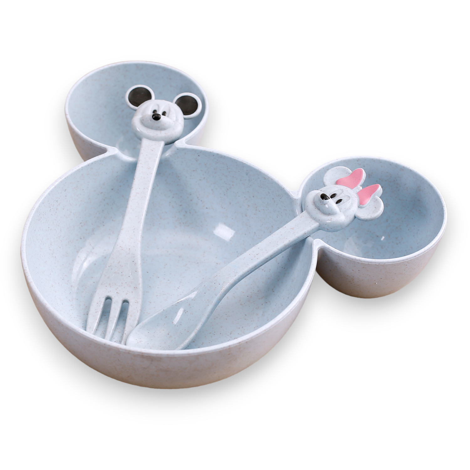 Детская посуда для кормления Добрый Филин Микки Маус Mik132, синяя
