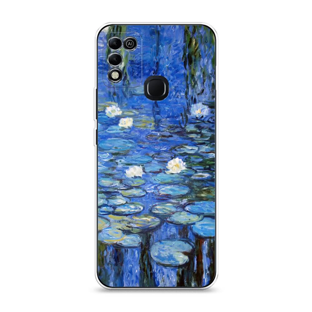 

Чехол на Infinix HOT 10 Play/HOT 11 Play "Нарисованный пруд", Синий;зеленый, 3100850-4