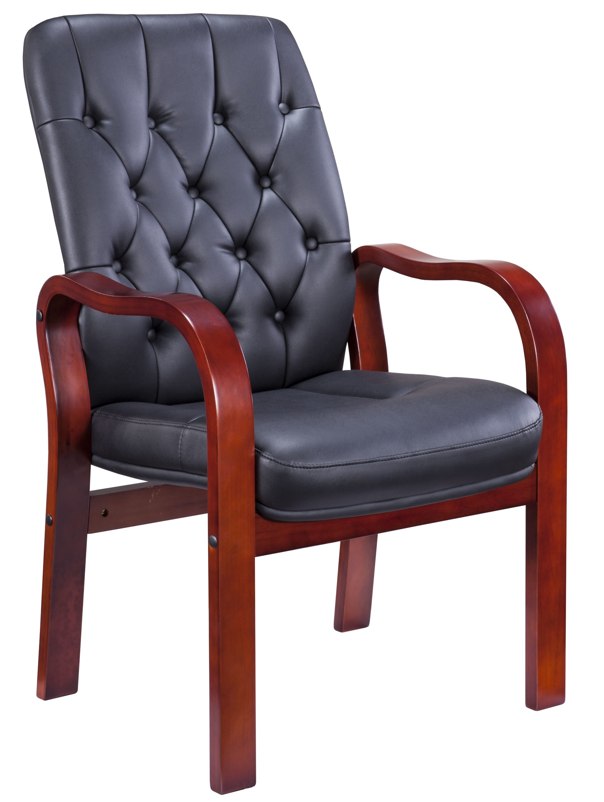 

Кресло Everprof Стул руководителя Everprof Monaco Wood CF Экокожа Черный, 15985