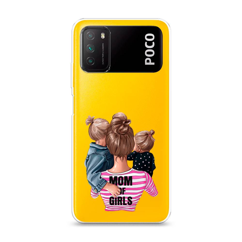 фото Силиконовый чехол "mom of girls" на xiaomi poco m3 awog