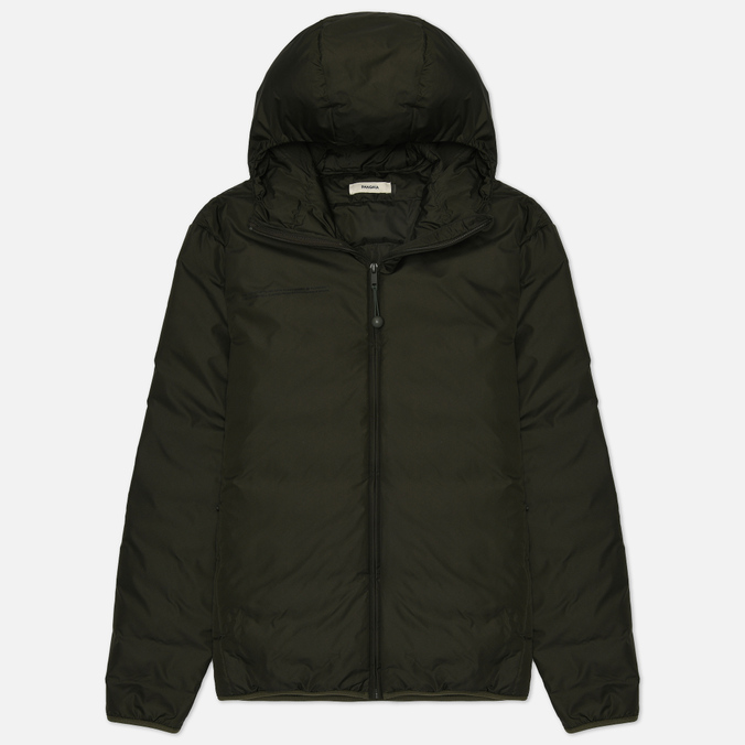 Женский пуховик PANGAIA FLWRDWN Lightweight Down Hooded зелёный, Размер M