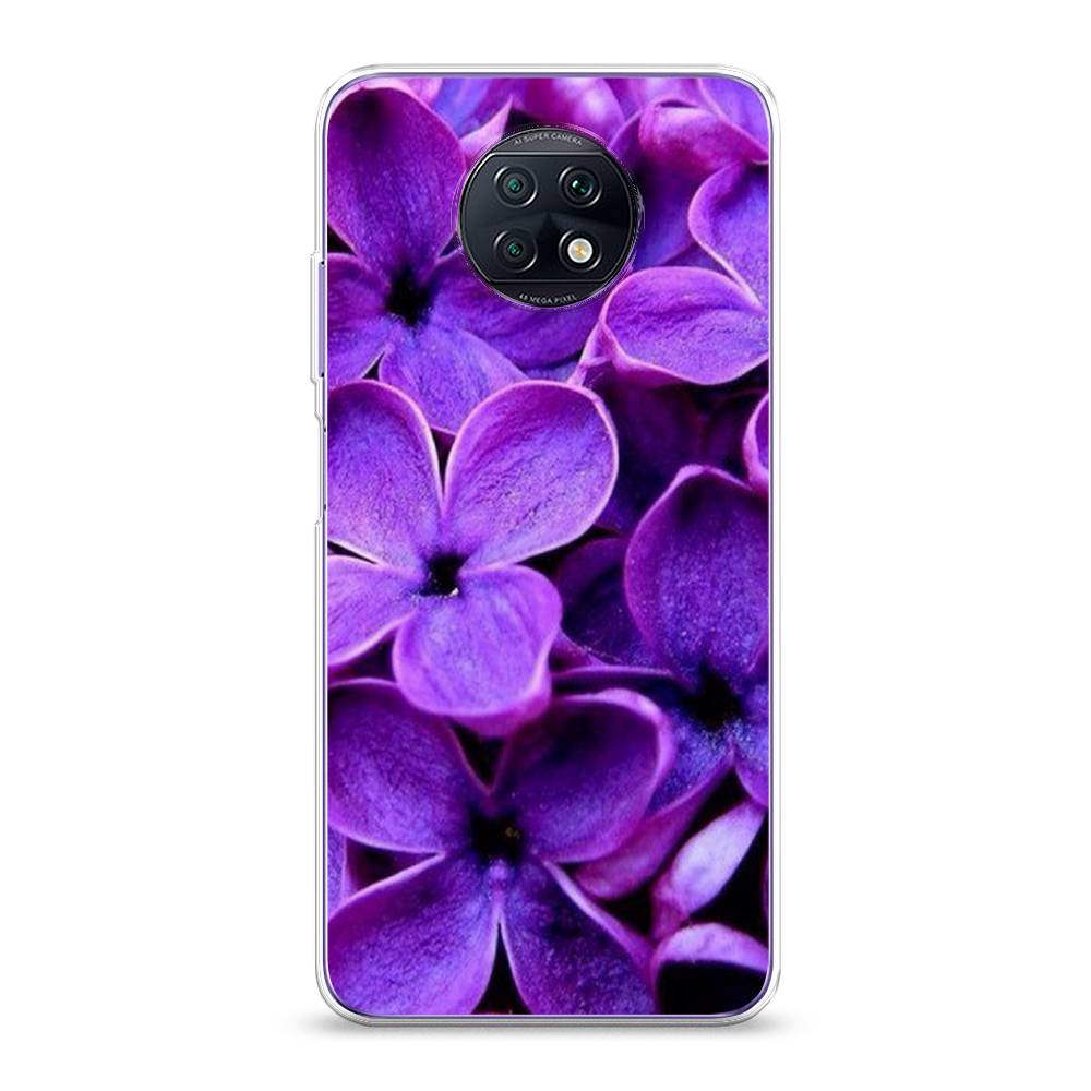 фото Силиконовый чехол "сирень крупная" на xiaomi redmi note 9t awog
