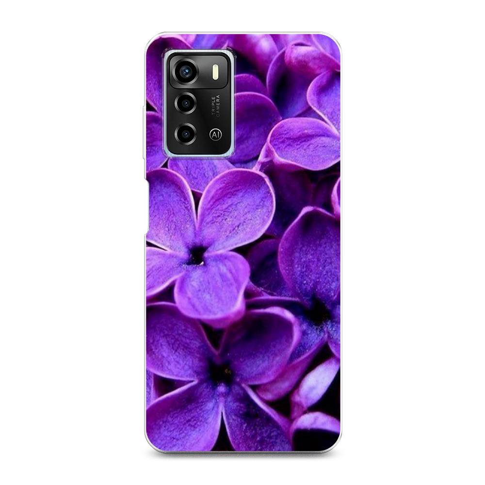 

Чехол Awog на ZTE Blade A72 / ЗТЕ Блэйд A72 "Сирень крупная", 135450-8