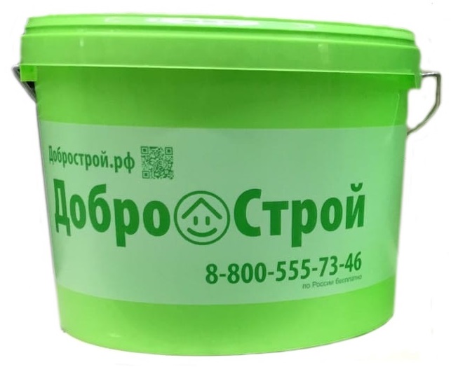 

Ведро для краски пластмассовое "Добрострой" 10 л (с мет. ручкой), Зеленый