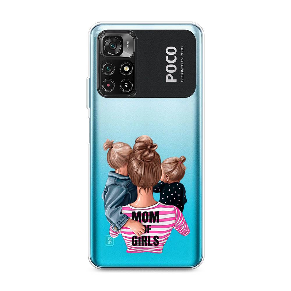 

Чехол Awog на Poco M4 Pro 5G/Redmi Note 11S 5G "Mom of Girls", Разноцветный, 311850-6