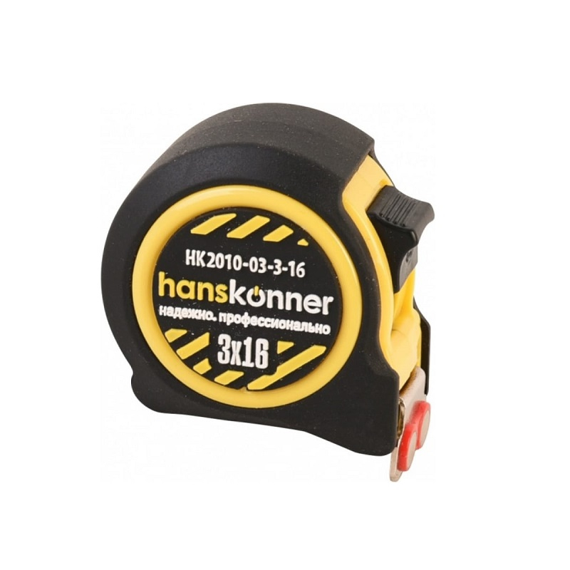 Рулетка Hanskonner 3 м 16 мм HK2010-03-3-16 рулетка hanskonner 3 м 16 мм hk2010 03 3 16