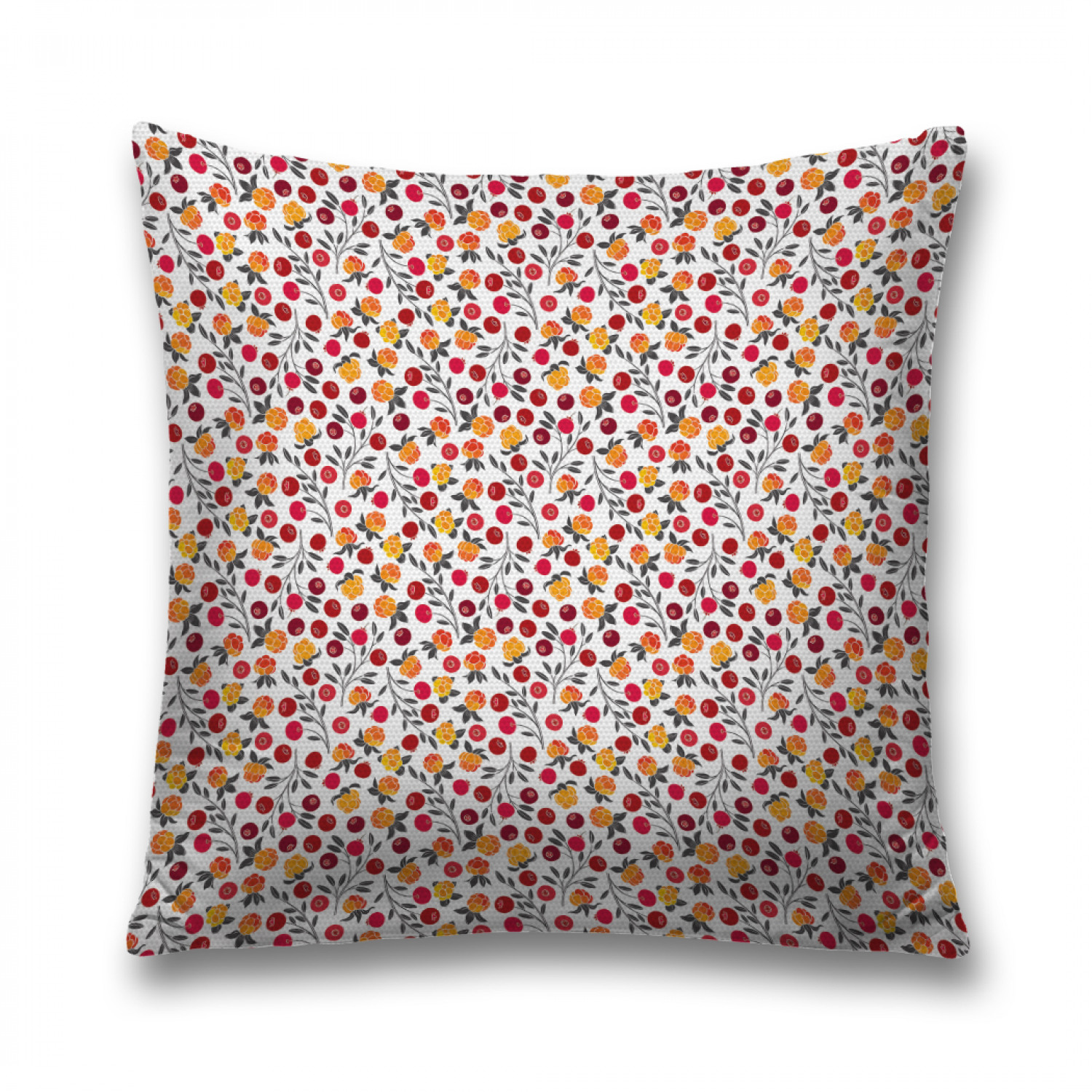 

Наволочка декоративная JoyArty "Сочные ягодные ветки" на молнии, 45x45 см, Красный, Сочные ягодные ветки