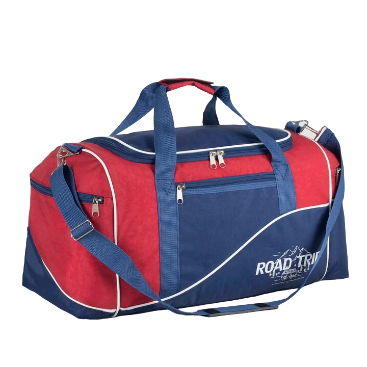 

Спортивная сумка ЗФТС отдел на молнии, 3 наружных кармана, длинный ремень, синий/красный, отдел на молнии, 3 наружных кармана, длинный ремень, синий/красный