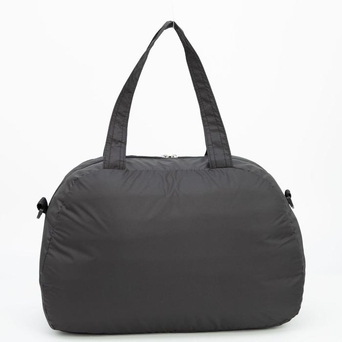 фото Спортивная сумка отдел на молнии, наружный карман, длинный ремень, черный/белый nobrand