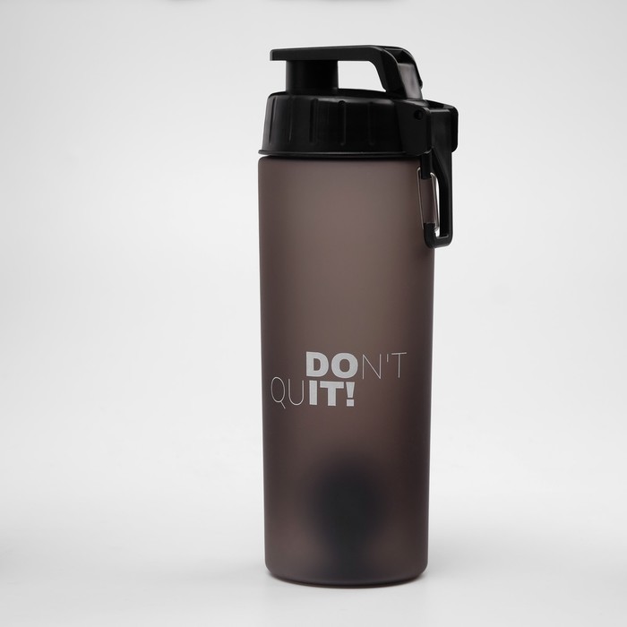 фото Спортивная бутылка don't quit, 800 мл, 25х8 см, черный nobrand