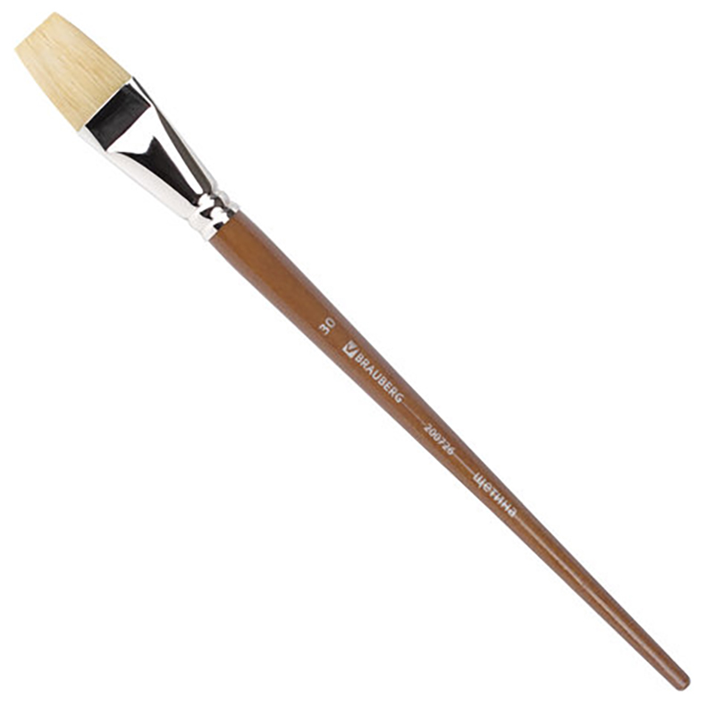 

Кисть BRAUBERG ART CLASSIC щетина плоская № 30 длинная 200726, kist255