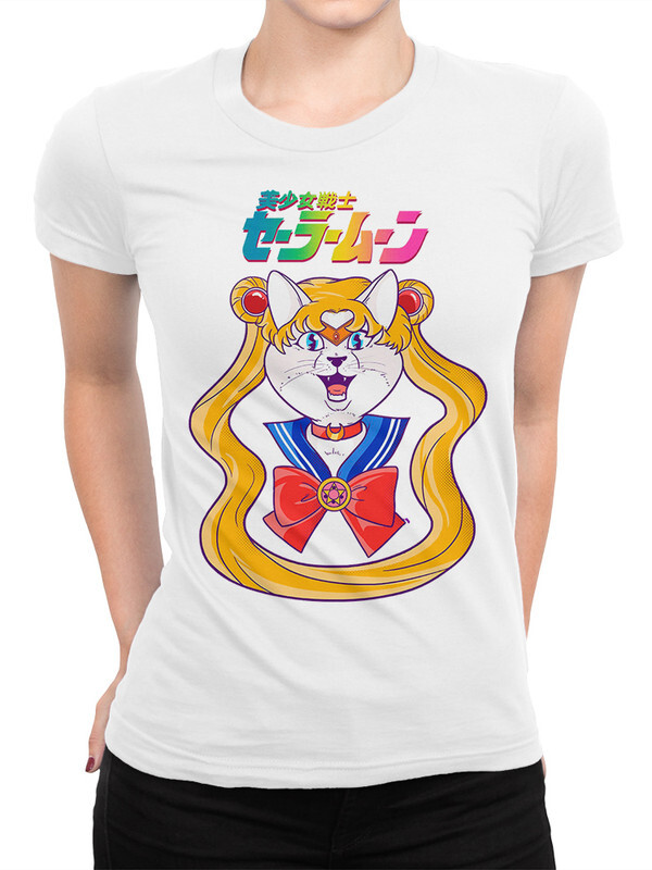 

Футболка женская Design Heroes Сейлор Кошка белая M, Сейлор Кошка