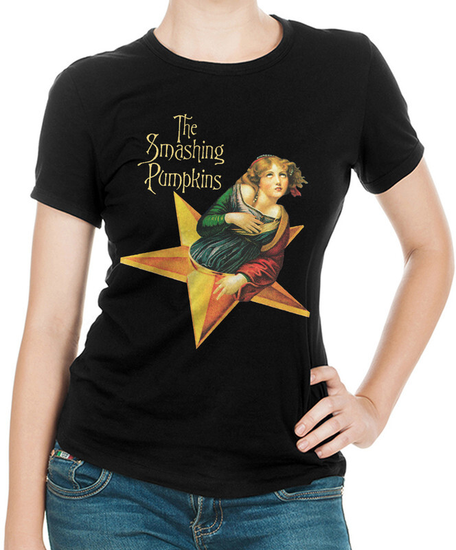 фото Футболка женская design heroes рок группа the smashing pumpkins черная 2xl