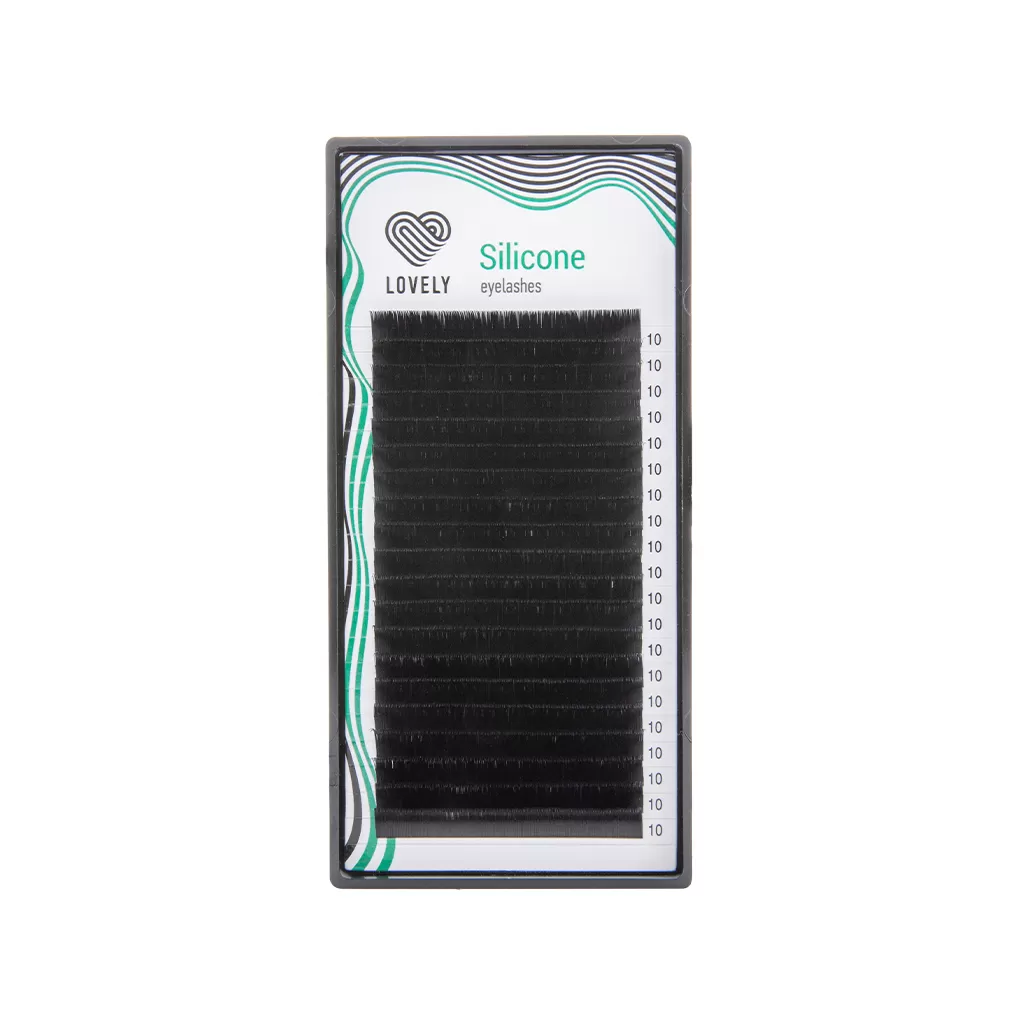 

Ресницы Lovely черные Silicone 20 линий mix изгиб C толщина 0,10 длина 7-12