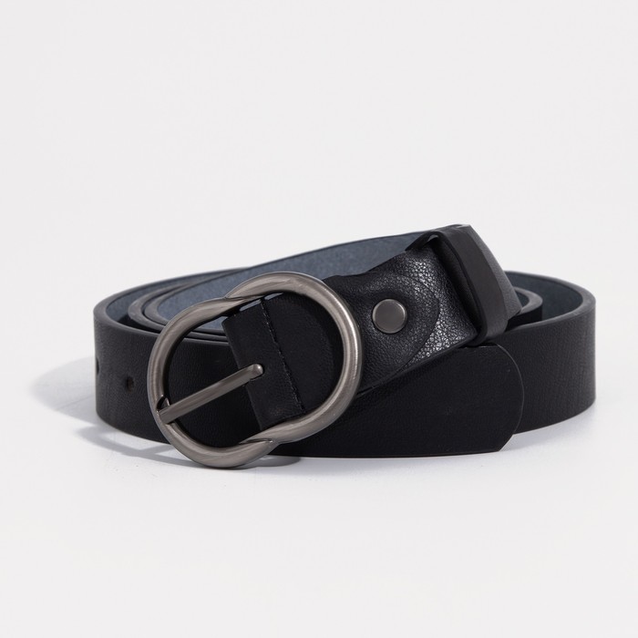 

Ремень женский NoBrand 9200329 чёрный, 110 см, Черный, 9200329