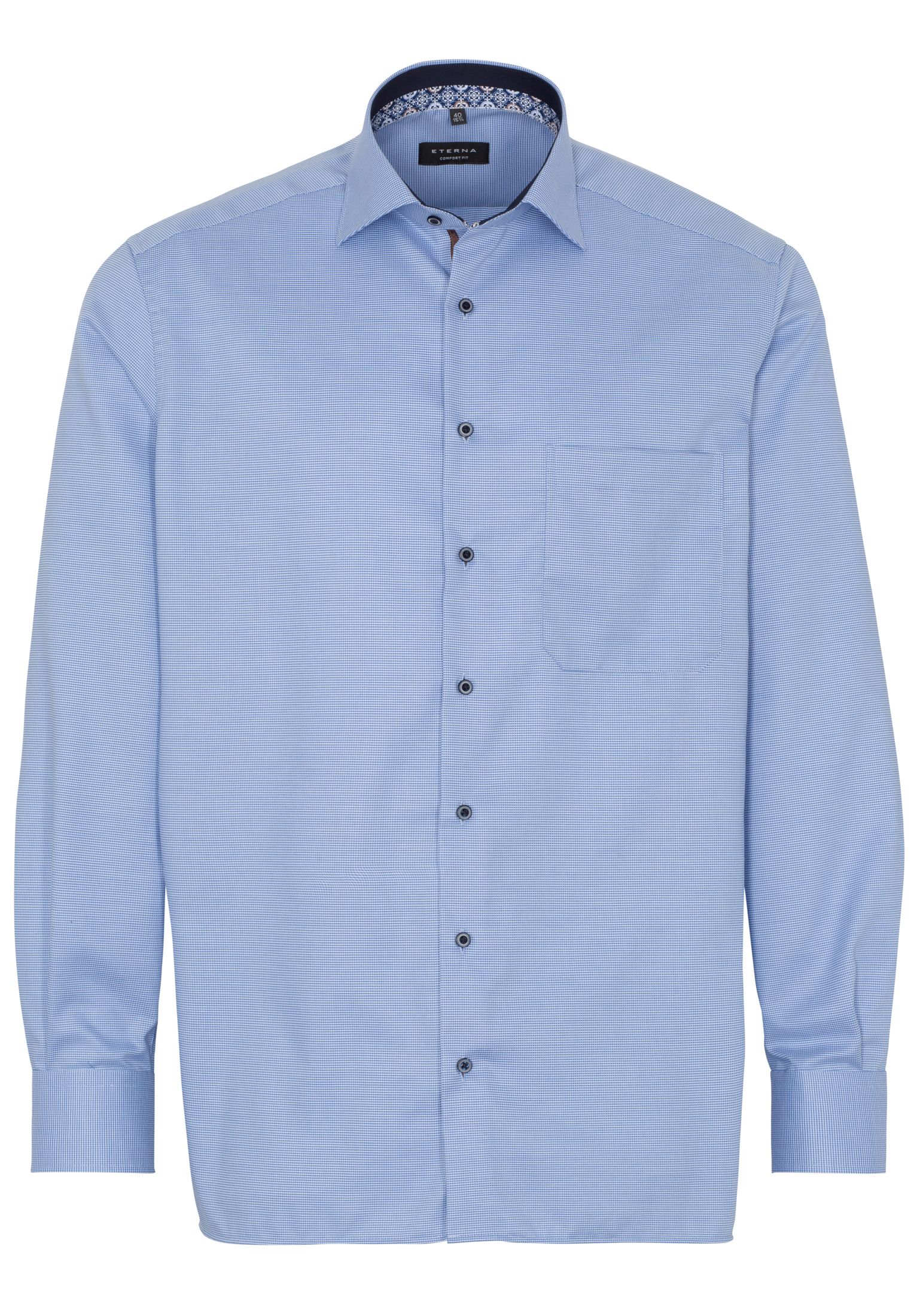 Рубашка мужская ETERNA 3620-14-E95K голубая 46