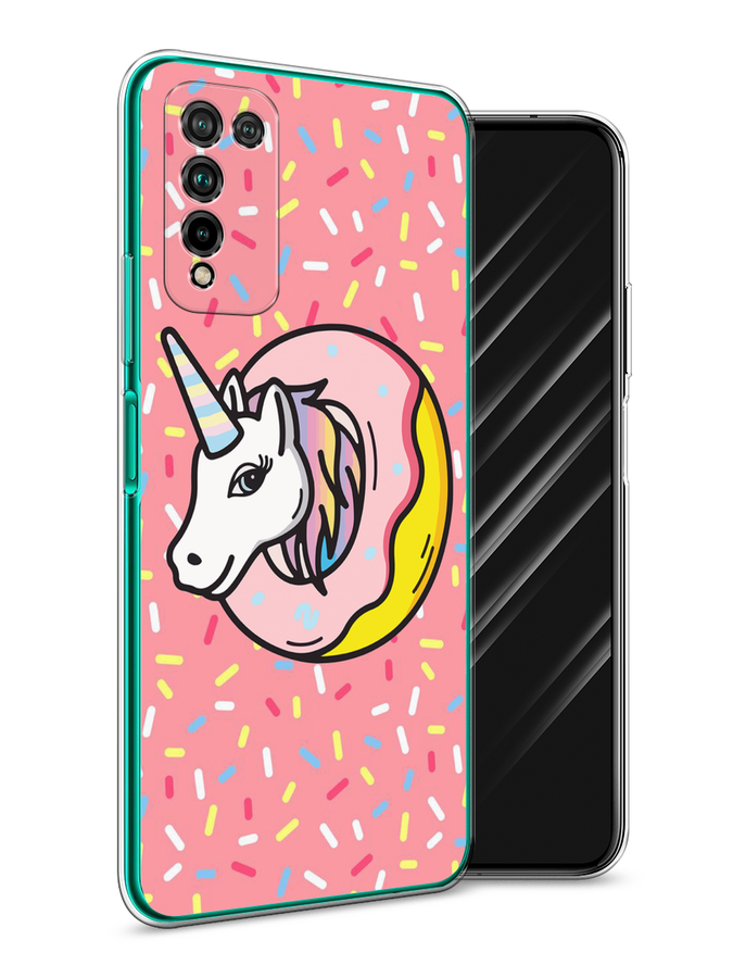

Чехол Awog на Honor 10X Lite "Единорог в пончике", Розовый;желтый;белый, 6104650-2