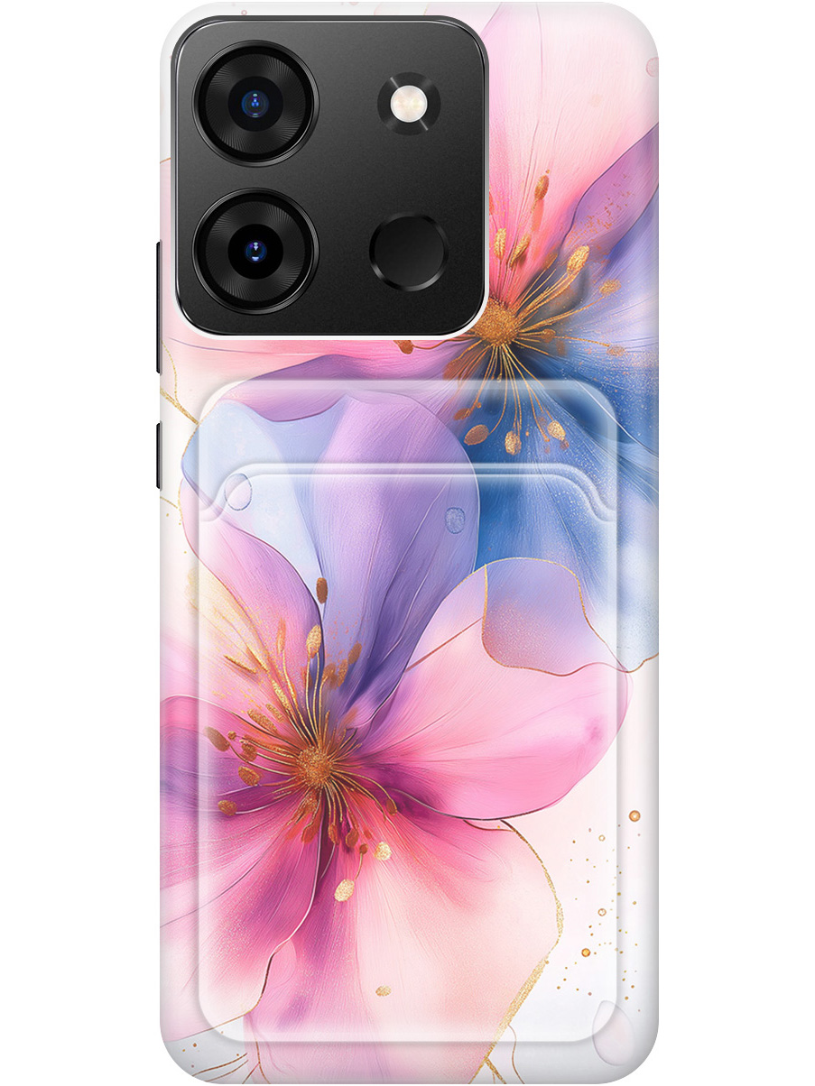 

Силиконовый чехол на Infinix Smart 7 Plus с принтом с карманом для карты 818852, Белый;синий;прозрачный;розовый, 773941923