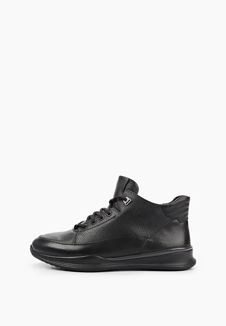 Ботинки мужские Abricot AN-0206-baize-lea-black черные 43 RU