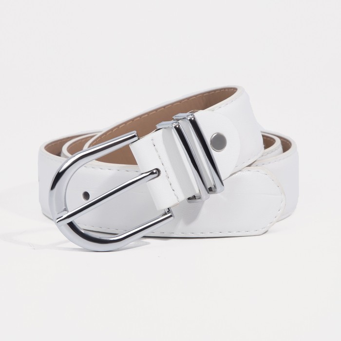 

Ремень женский NoBrand 9163790 белый, 105 см, 9163790