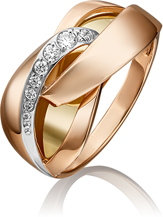 

Кольцо из золота с фианитом р. 19.5 PLATINA jewelry 01-5403-00-401-1113-03, 01-5403-00-401-1113-03