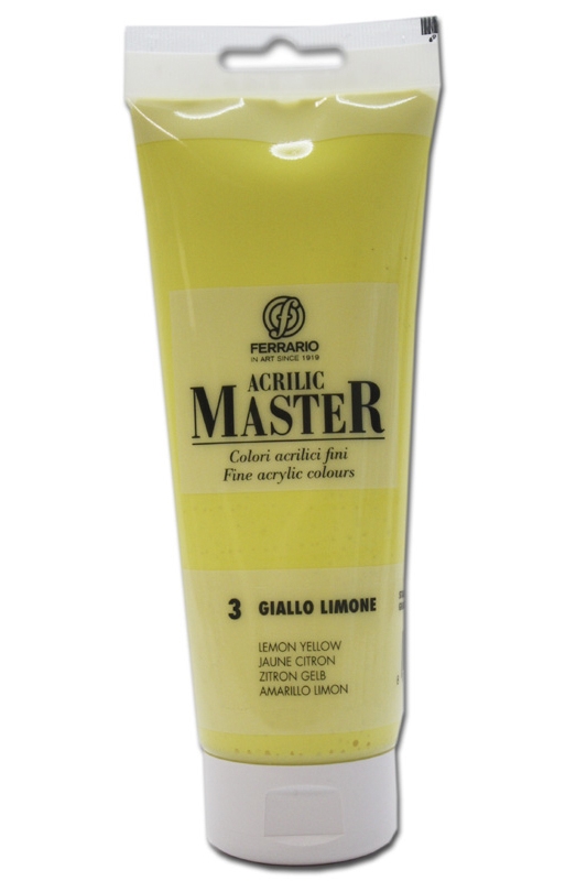 

Акрил Ferrario Acrilic Master 250 мл № 3 Лимонный желтый, BM0978B0003