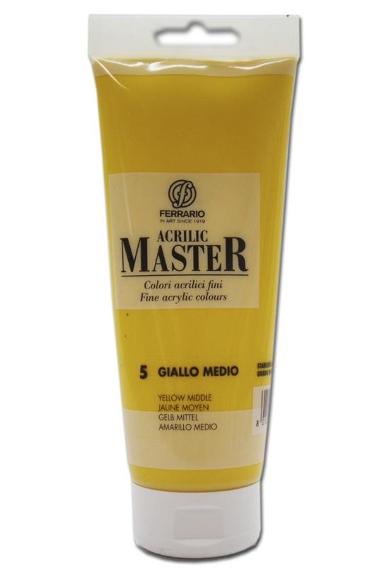 

Акрил Ferrario Acrilic Master 250 мл № 5 Желтый средний, BM0978B0005