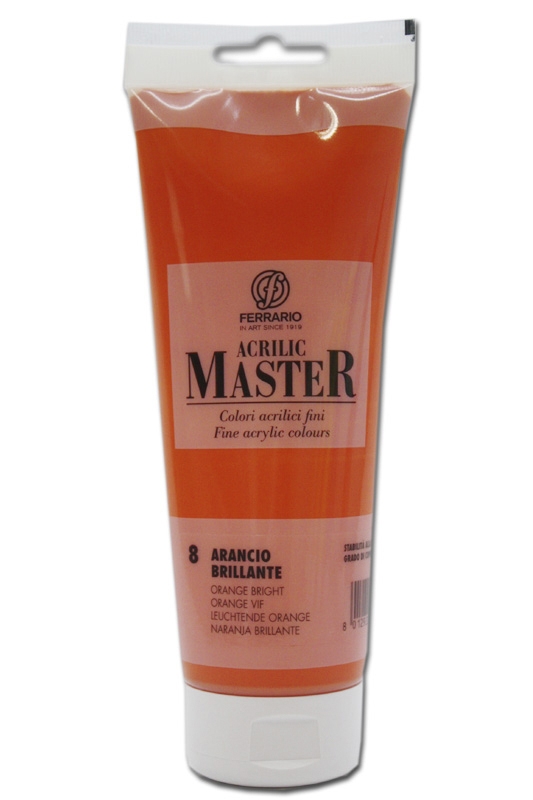

Акрил Ferrario Acrilic Master 250 мл № 8 Оранжевый яркий, BM0978B0008