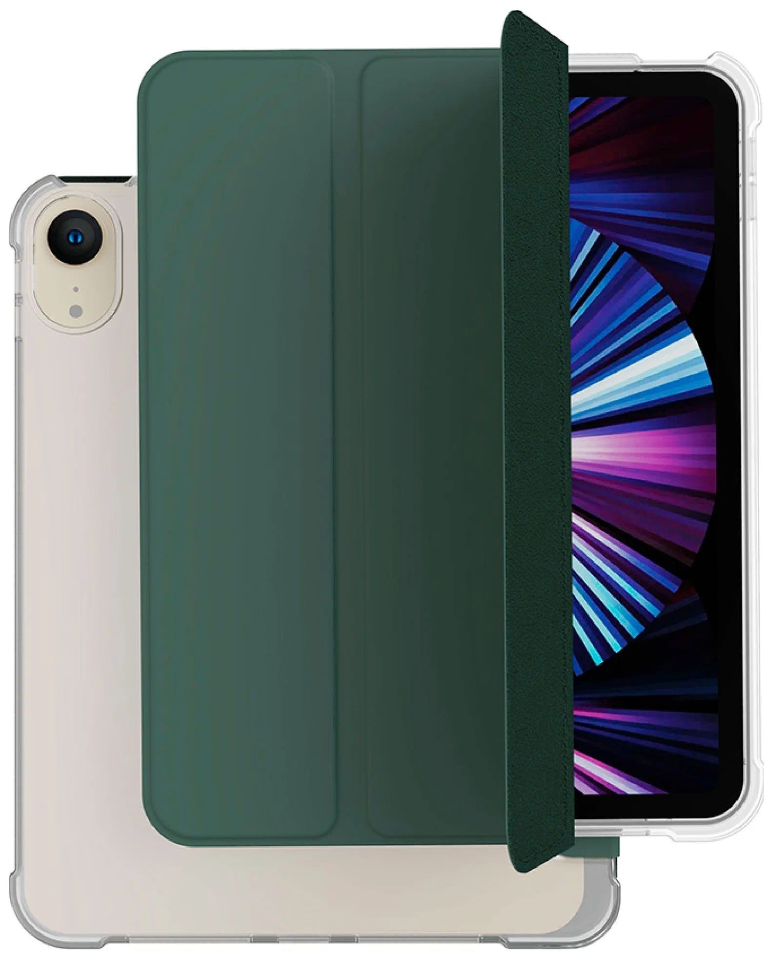 Чехол VLP Dual Folio для iPad mini 6 2021, Dark Green [vlp-PCPAD21-M6DG]