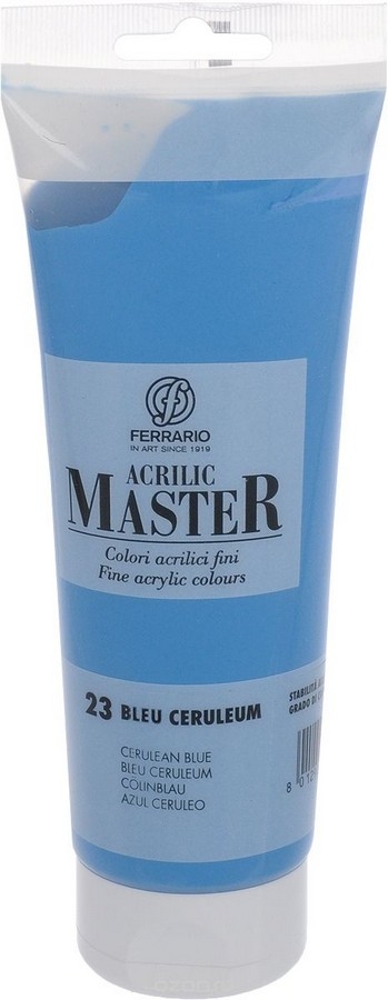 

Акрил Ferrario Acrilic Master 250 мл № 23 Церулеум, BM0978B0023