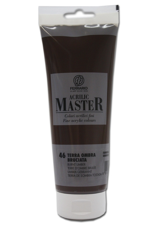 

Акрил Ferrario Acrilic Master 250 мл № 46 Умбра жженая, BM0978B0046