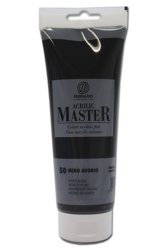

Акрил Ferrario Acrilic Master 250 мл № 50 Глубокий черный, BM0978B0050