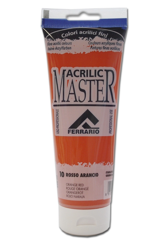 

Акрил Ferrario Acrilic Master 250 мл № 10 Оранжевый красный, BM0978B0010