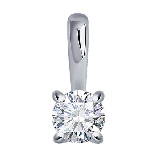 Подвеска из белого золота с бриллиантом SOKOLOV Diamonds 1030900-3