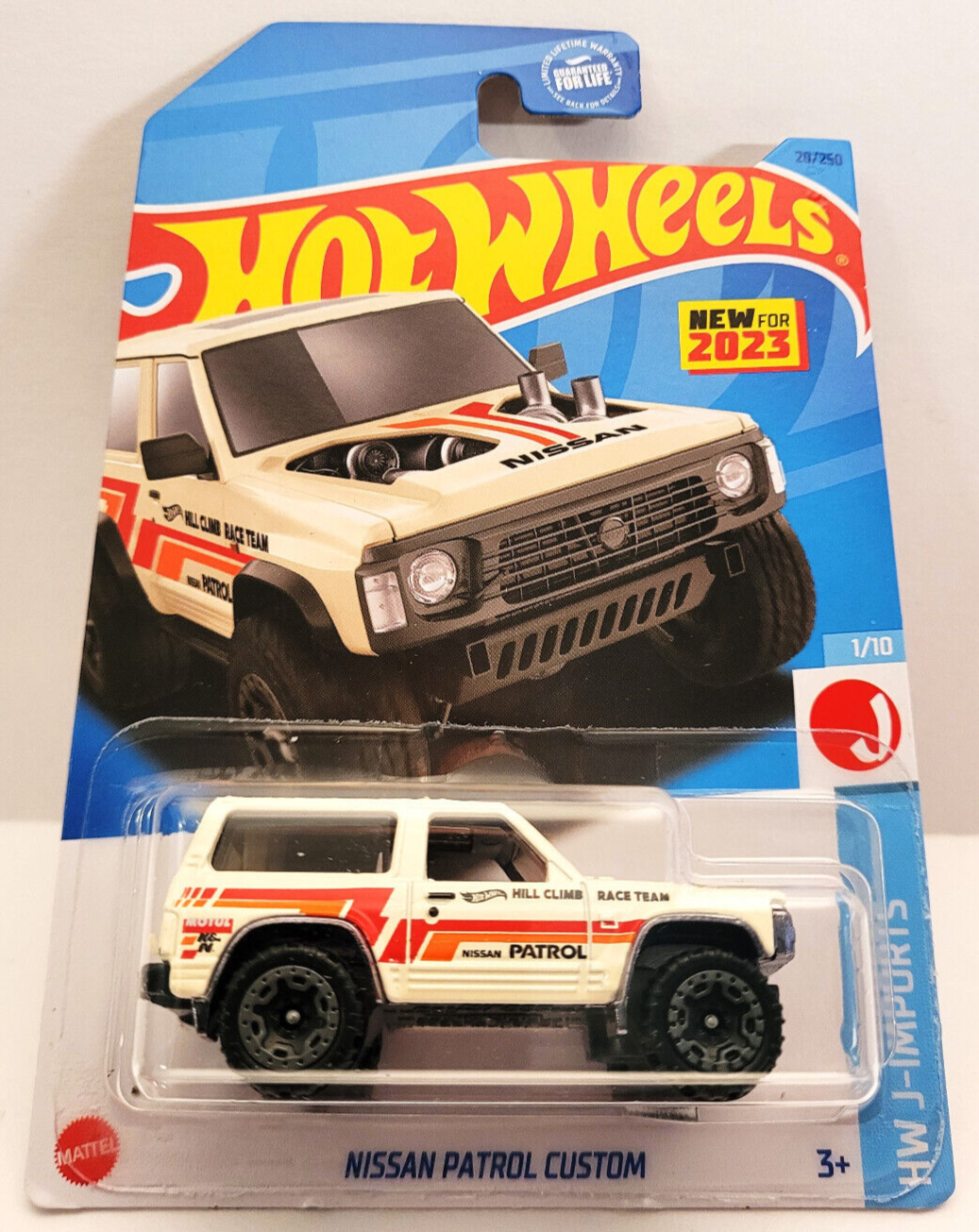 

Машинка Hot Wheels Хот Вилс 20250 NIissan patrol custom, HKG23-M521G1, Белый;красный