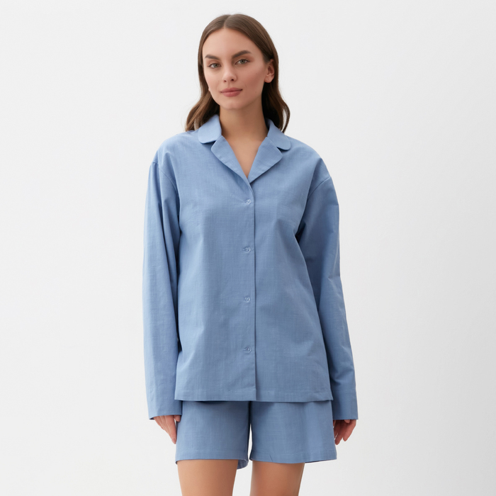

Пижама женская KAFTAN П00000560 голубая 44-46, Голубой, П00000560