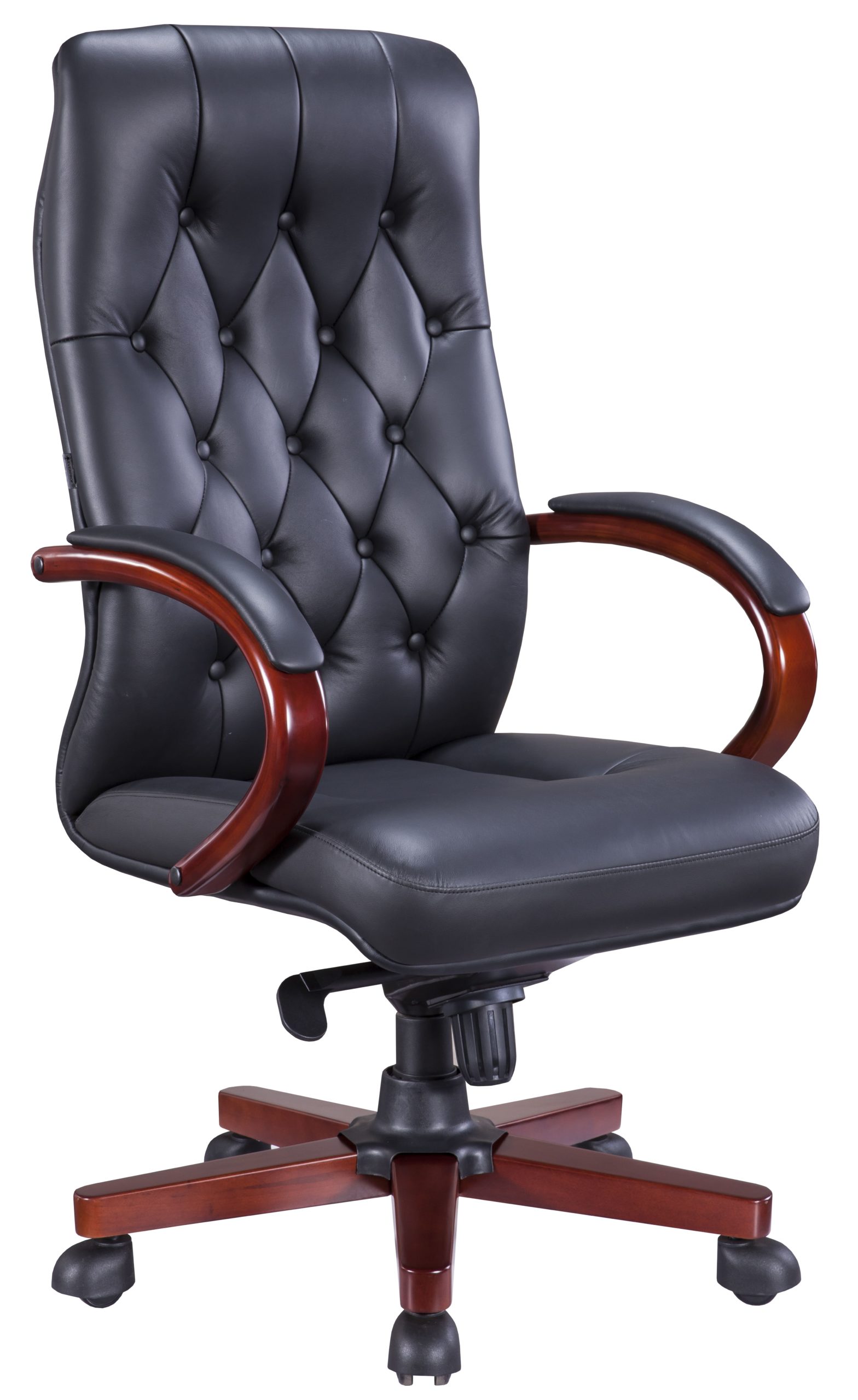 

Кресло Everprof Стул руководителя Everprof Monaco Wood Экокожа Черный, 15983
