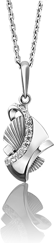 

Кулон из белого золота PLATINA jewelry 03-2780-00-401-1120-65, фианит, 03-2780-00-401-1120-65