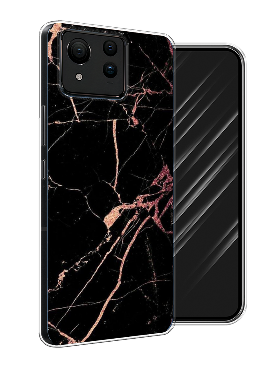 

Чехол Awog на Asus ZenFone 11 Ultra "Мрамор розовое золото", Черный;розовый, 45250-1
