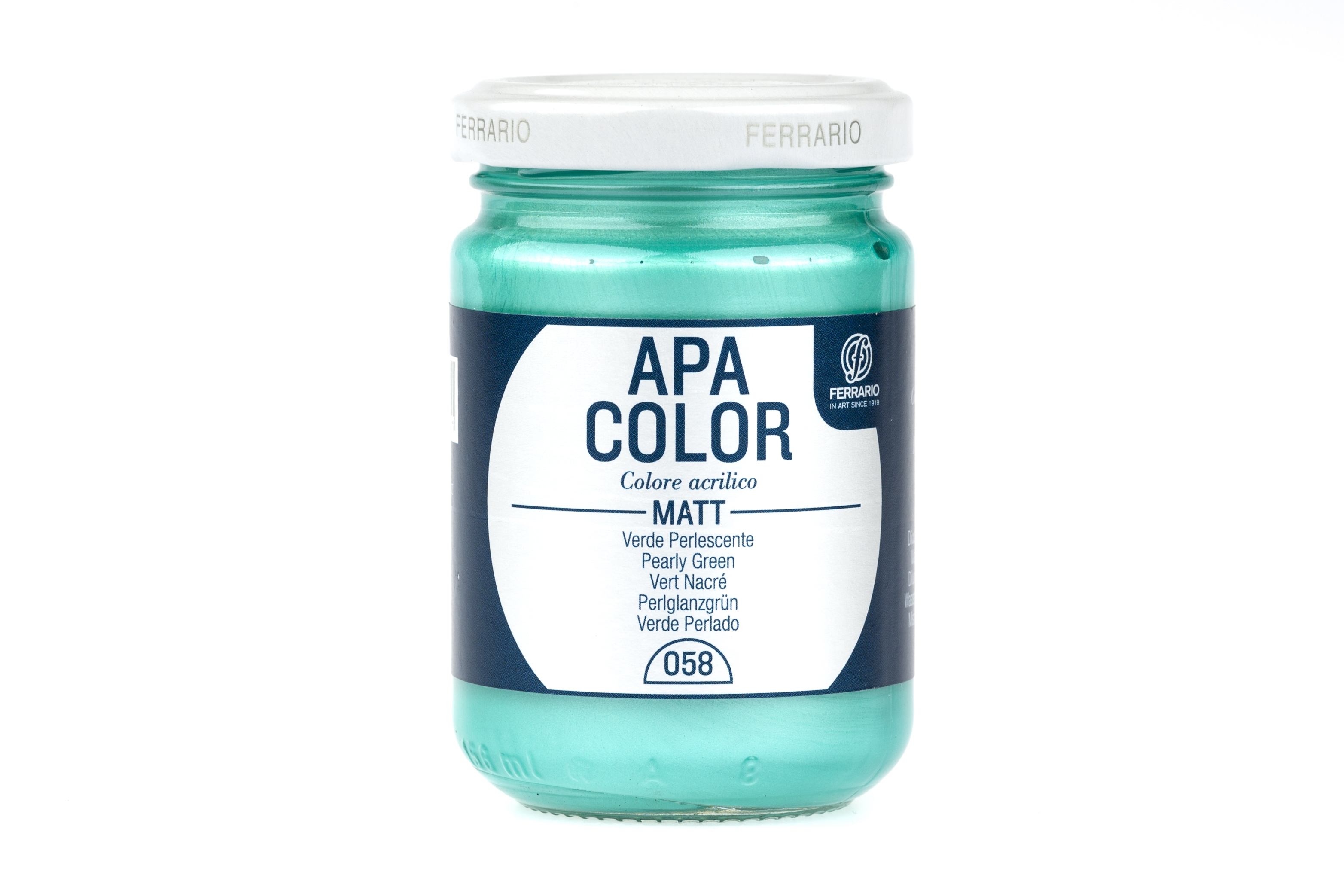 

Акрил Ferrario Apa Color 150 мл № 58 Зеленый перламутровый, BA0095AO058