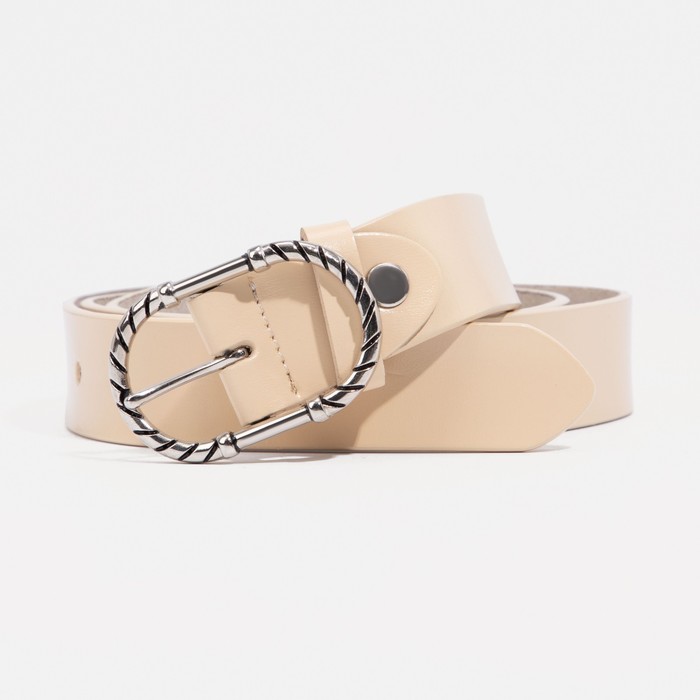 

Ремень женский NoBrand 9163761 бежевый, 110 см, 9163761