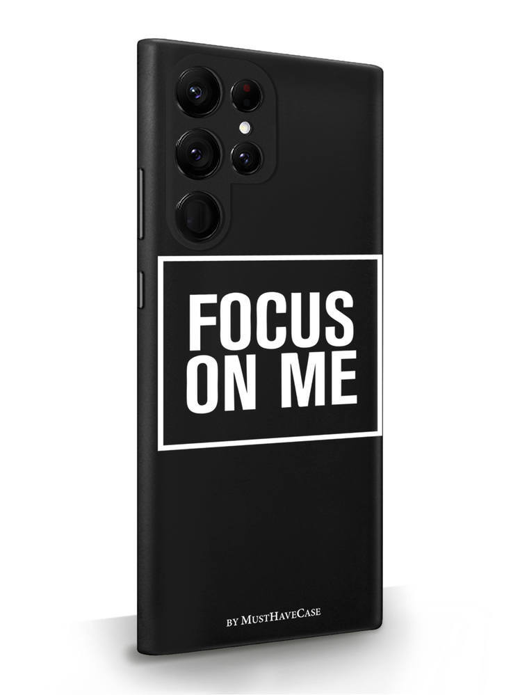 фото Чехол musthavecase для samsung galaxy s22 ultra focus on me черный