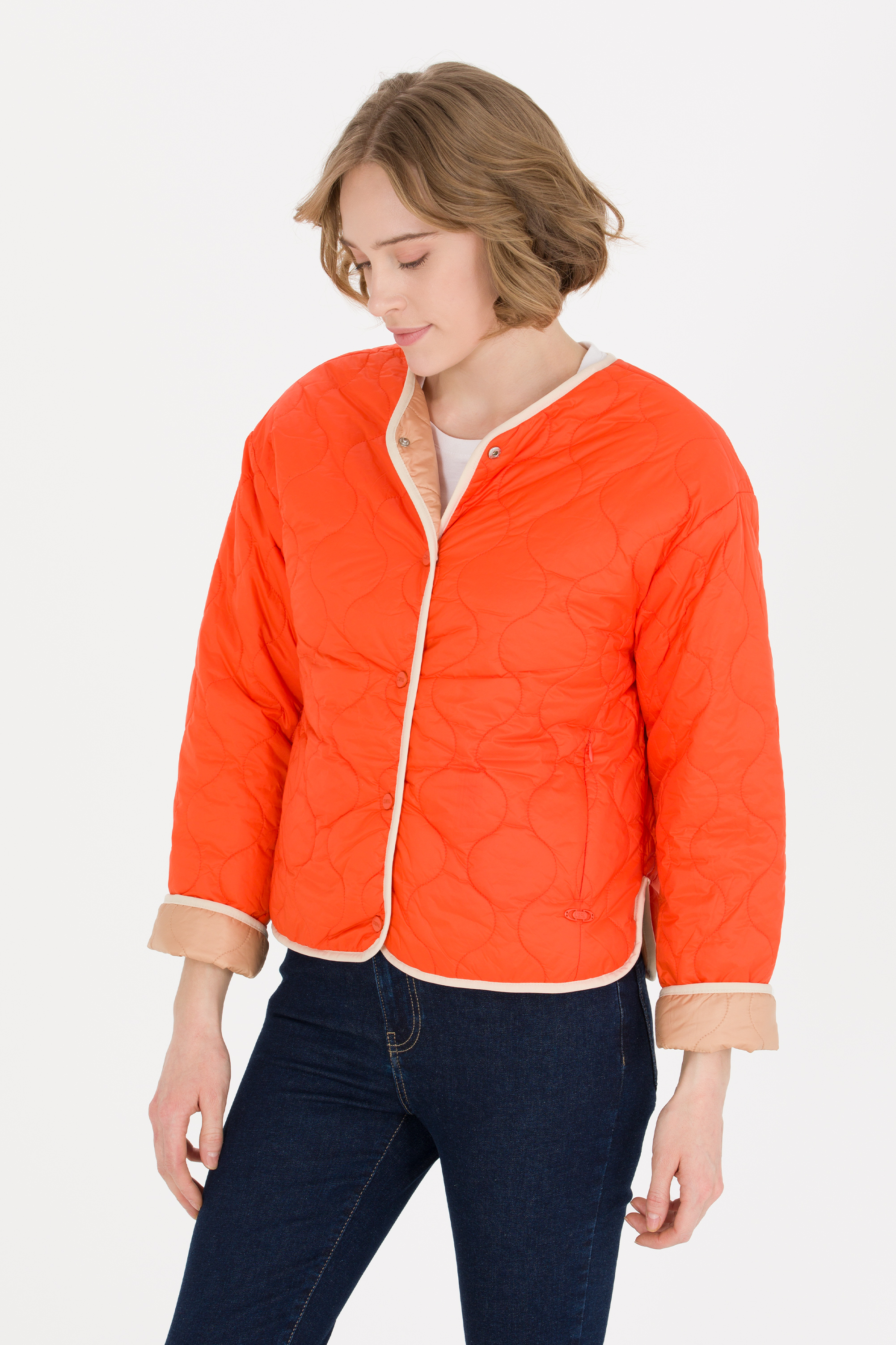 Куртка женская U.S. POLO Assn. G082SZ0MS0MILOS оранжевая 34