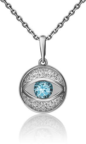 

Кулон из белого золота PLATINA jewelry 03-2990-00-201-1120-57, топаз, 03-2990-00-201-1120-57