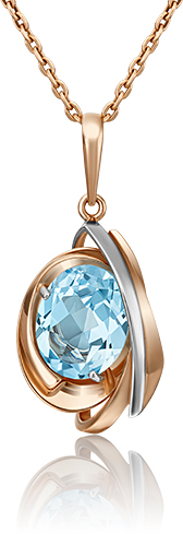 

Кулон из красного золота PLATINA jewelry 03-3012-00-201-1110-46, топаз, 03-3012-00-201-1110-46