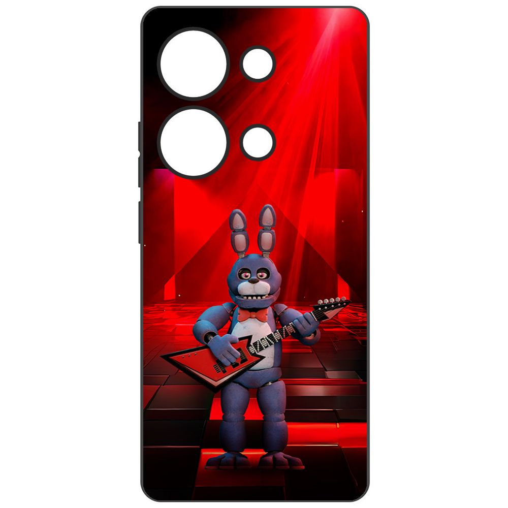 

Чехол-накладка Krutoff Case ФНАФ - Бонни с гитарой для Xiaomi Redmi Note 13 Pro 4G черный